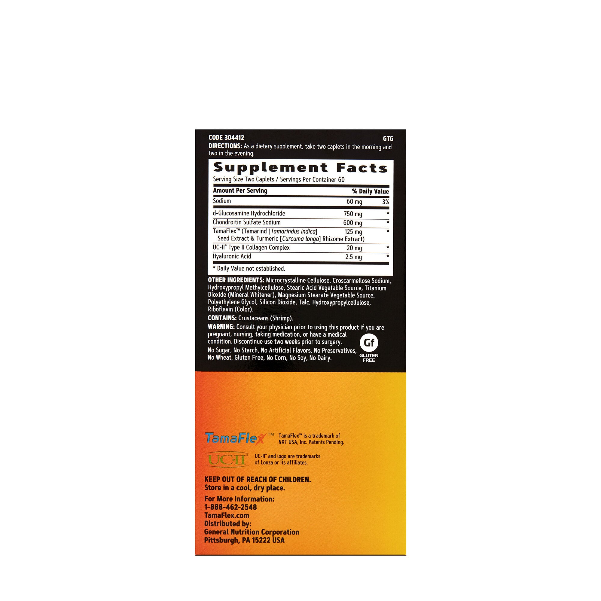 Tamaflex&trade; Complete Proven Joint Support* - 120 Caplets (60 Servings)